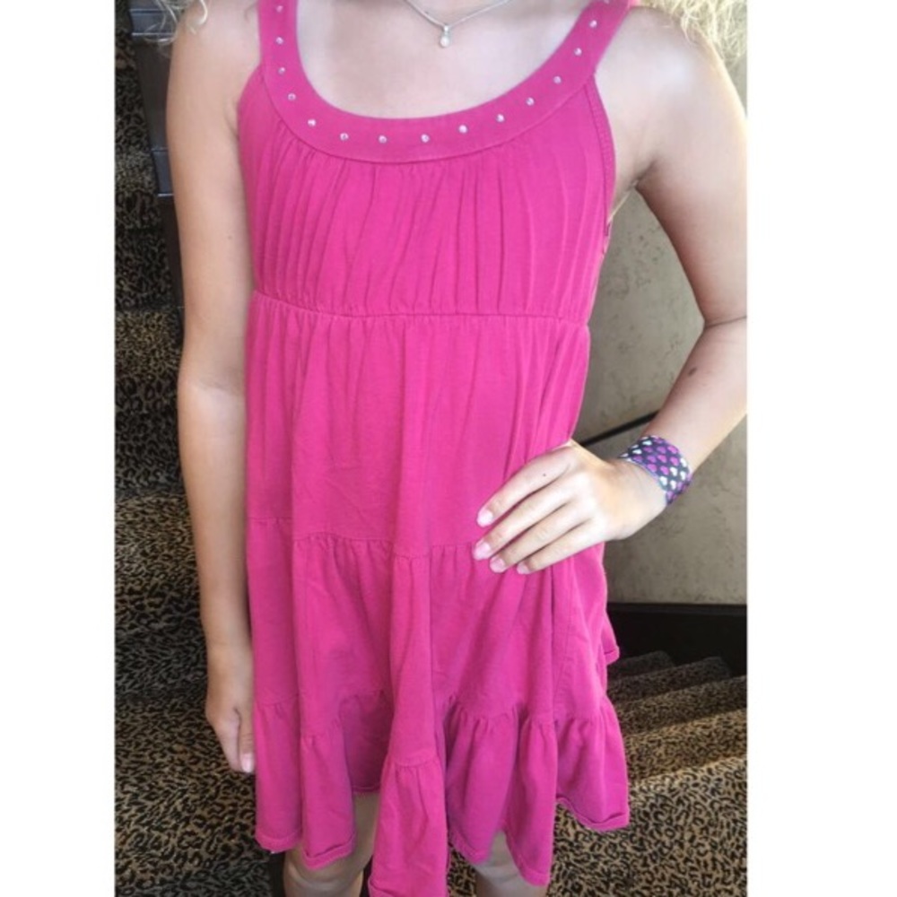 Girls Pink Casual Dress